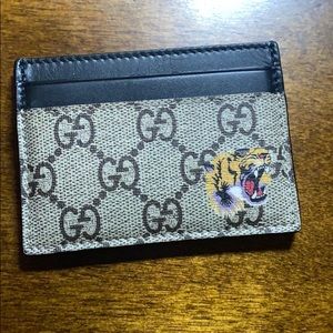 gucci tiger cardholder